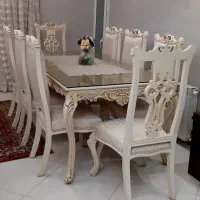 مبل استیل ۷ نفره به همراه ناهارخوری و ویترین|مبلمان خانگی و میز عسلی|پردیس, فاز ۲|دیوار