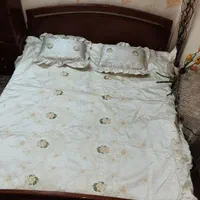 تخت خواب چوبی دونفره|تخت و سرویس خواب|مشهد, ارشاد|دیوار