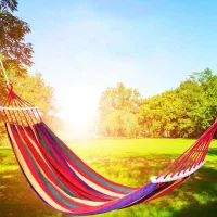 تخت آویز (ننو) کنفی چوبدار دو نفره