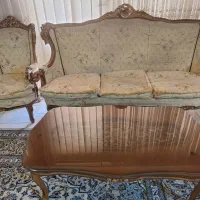 فروش مبل استیل هفت نفره و میز عسلی
