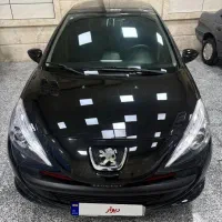 207 پاناروما مشکی|خودرو سواری و وانت|قزوین, |دیوار