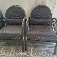 مبل فلزی 6 نفره|مبلمان خانگی و میز عسلی|شیراز, شهرک گلدشت حافظ‎|دیوار