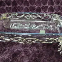 دکوری برنز با ظرف پیرکس فرانسه|صنایع دستی و سایر لوازم تزئینی|قم, قلعه کامکار|دیوار