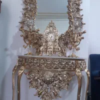 آینه شمعدان آلومینیوم طرح برنز|آینه|قم, پردیسان|دیوار