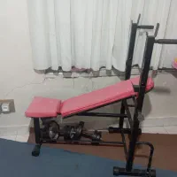 میز پرس سینه با وزنه و هالتر ، و وزنه جلو بازو|تجهیزات ورزشی|تهران, جوادیه|دیوار