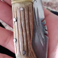 چاقوزنجان دسته شاخ تیغه زنجان اصل فولاد