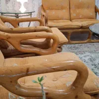 مبل چوبی طرح بامبو