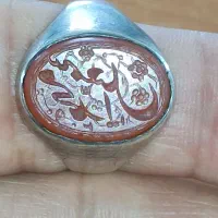 انگشتر عقیق خط کهنه