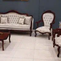 مبلمان گندمی-مبل سلطنتی کلاسیک