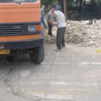 حمل نخاله خاک ماسه مصالح ساختمانی