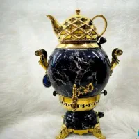 سماور گازی و قوری کتری و قوری شیر دارکتری رو گازی