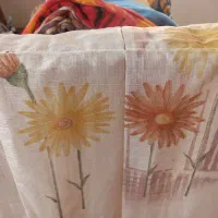دو عدد پرده یالان سفید ترک