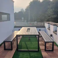 میز  آتشدان با نیمکت|صندلی و نیمکت|نوشهر, |دیوار