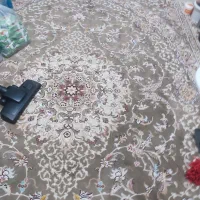 فرش ۹متری ۵۰۰شانه هشت رنگ کاشان درحد نو