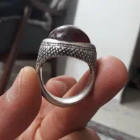 انگشتر نقره یاقوت سرخ