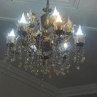 لوستر برنز 12شاخه|لوستر و چراغ آویز|میانه, |دیوار