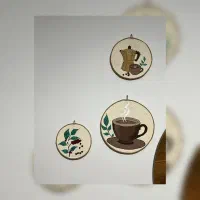 دیوار کوب قهوه مناسب دکور کافه و هدیه