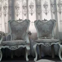 مبل سلطنتی و استیل ۷ نفره