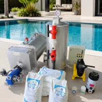 تصفیه و گرمایش آب گرم استخر دیگ استیل مدل 98 964