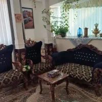 مبل ۴نفر نیم ست تمیز چوب راش