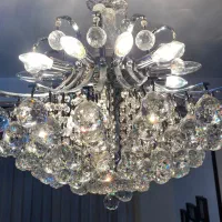 لوستر کریستالی ۲۴شاخه