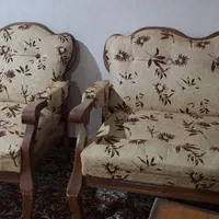مبل تمیز شسته شده بسیار باکیفیت کرم قهوه ای ۶نفره