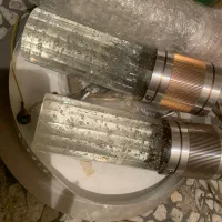 لوستر حبابی شیشه ای سه شاخه