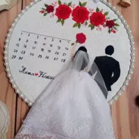 انواع گلدوزی دیوار کوب گلدوزی کوسن گلدوزی و...|صنایع دستی و سایر لوازم تزئینی|قم, چهل درخت|دیوار