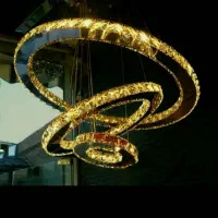 لوستر کریستالی ۳حلقه