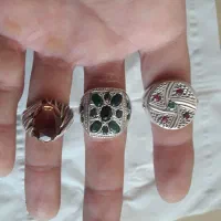 انگشتر نقره جواهری