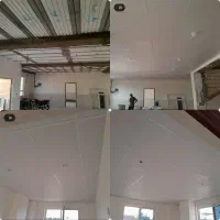 نصب انواع سقف کاذب تایل ۶۰×۶۰ پی ویسی pvc کناف|مصالح و تجهیزات ساختمان|امیدیه, |دیوار