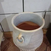 گلدان سفالی پتینه کار دست|گل مصنوعی|گرگان, |دیوار