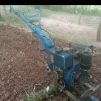 شخم باغ با تیلر