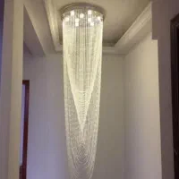 لوستر الماس. کریستالی بهار بلند دوبلکسی. AC light|لوستر و چراغ آویز|تهران, سنگلج (شاپور)|دیوار
