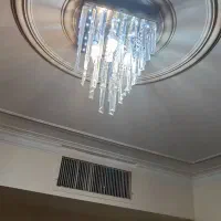 لوستر ۶ شعله با چراغ ال ای دی