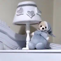 ست ساعت و آباژور و لوستر عروسکی اتاق کودک