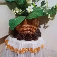 گلدان درختچه‌ای|گل مصنوعی|قم, بنیاد|دیوار