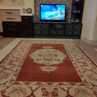 جفت قالیچه  بیجار گل ابریشم گلفرنگ 50 رج زمینه کرم|فرش|تهران, فرمانیه|دیوار
