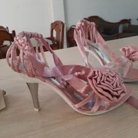 صندل صورتی،یاسی سایز ۳۷ ،۳۸ همراه با کیف|کیف، کفش، کمربند|تهران, مجیدیه|دیوار