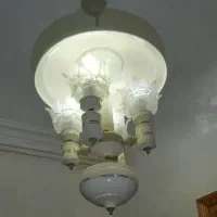 لوستر قدیمی ۴۰ساله همراه لامپ