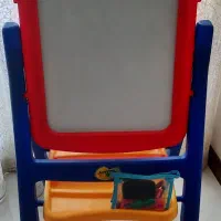 تخته بازی پایه دار مگنتی ۲ کاربردی (سیاه و سفید)