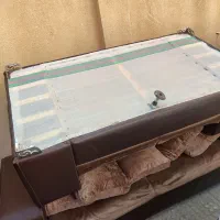 مبل۷نفره درحدنو جنس چرم|مبلمان خانگی و میز عسلی|کنگاور, |دیوار