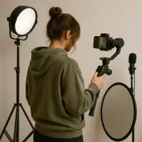 تولیدمحتواحرفه‌ای با تجهیزات میخوای بیا اینجا