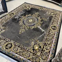 فرش 12 متر طرح سنگ نما زغال سنگی