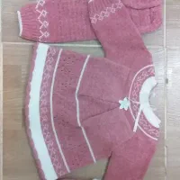 لباس سه تیکه نوزادی بافت