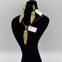 نیم ست طلا برگ