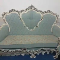 مبل هفت نفره کلاسیک با بهترین چوب راش جنس|مبلمان خانگی و میز عسلی|بوئین و میاندشت, |دیوار