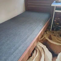 تخت دو طبقه شرکتی با تشک تمیز در حد نو|تخت و سرویس خواب|تهران, گلچین|دیوار