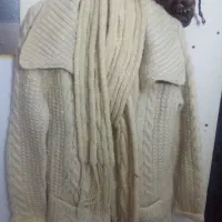 پالتو بافت همراه شال و کاپشن دخترانه