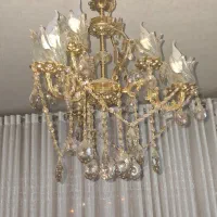 لوستر برنز سه شاخه دوبل